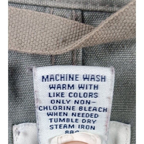 Bass Field Jacket Womens XL Olive Green Button Front Pockets Utility Coat - Picture 5 of 7